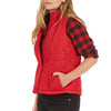 VELOUR-LINED QUILTED VEST