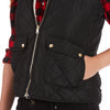 REVERSIBLE QUILTED VEST REVERSES TO BUTTER-SHERPA